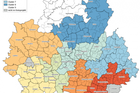 Clusterkarte des Landkreises Bautzen